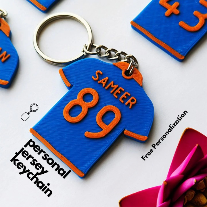 Customised Indian Jersey Keychain