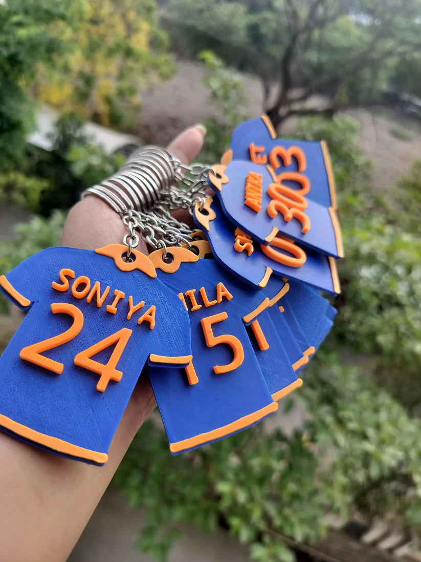 Customised Indian Jersey Keychain